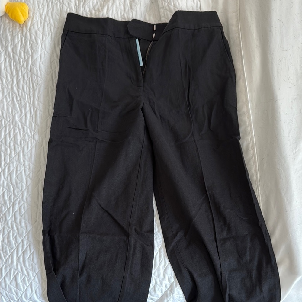 LOFT Black Cargo Pants Straight-Leg Design